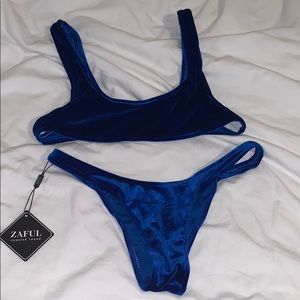 NEW zaful velvet bikini